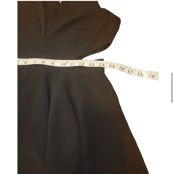 Urban Outfitters Sparkle and Fade Black cut out skater dress sz 6 - Picture 6 of 11